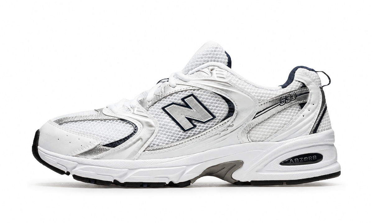 New Balance 530 White Grey Navy