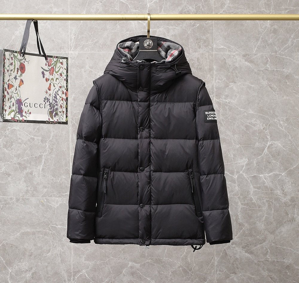 Burberry Hooded Short Down Jacket
