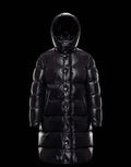 Moncler Glossy Hooded Long Down Coat
