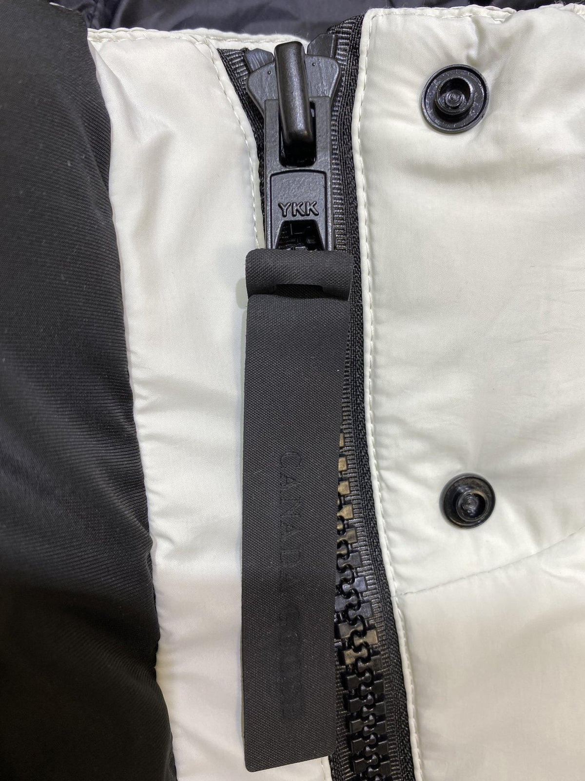 Canada Goose Light Grey Hooded Puffer Jacket