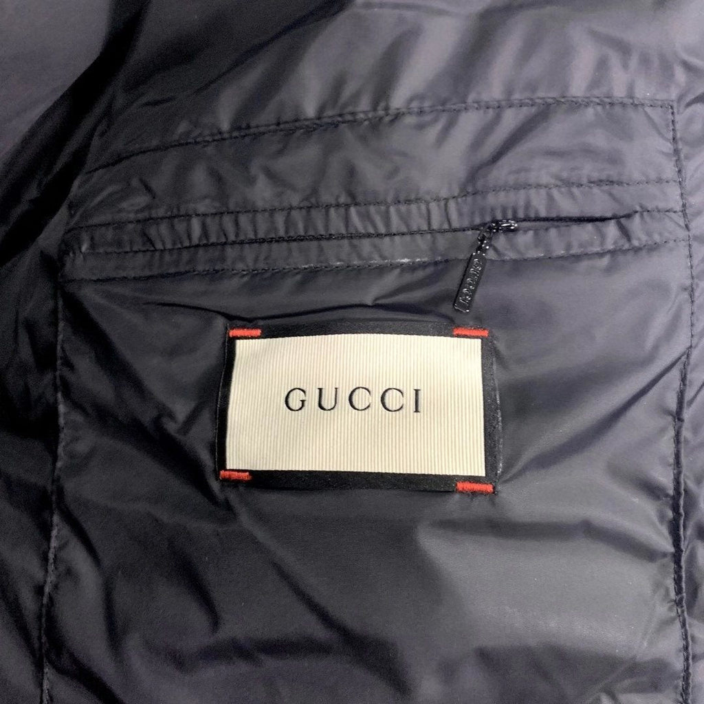 GUCCI Tonal Monogram Hooded Puffer Jacket