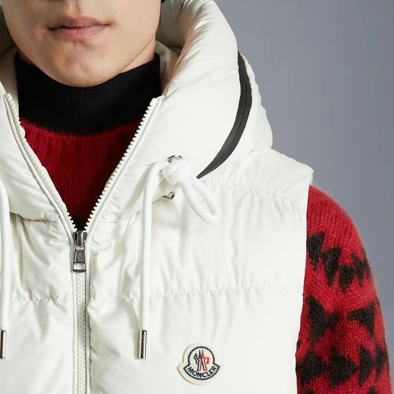 Moncler Hooded Quilted Down Vest