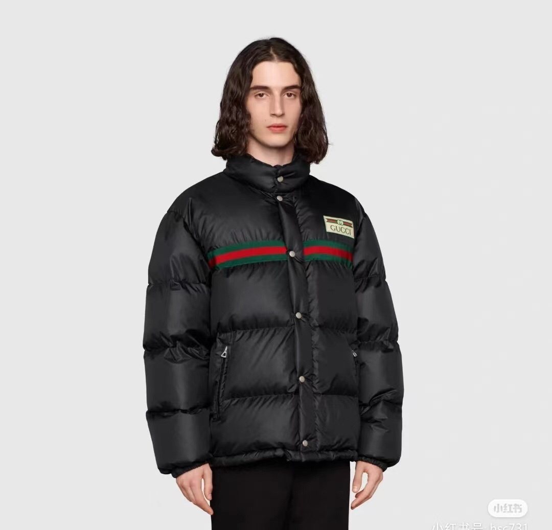 Gucci Black Quilted Puffer Jacket