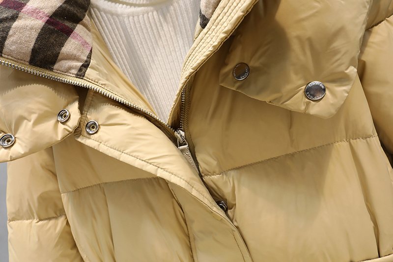 Burberry Removable-Hood Belted Long Down Jacket