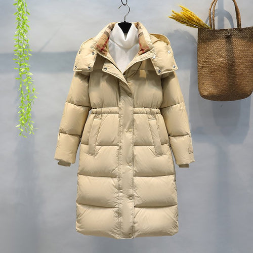 ANAS PLATYRHYNCHOS Hooded Long Down Jacket