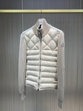 Moncler Men's Diamond-Quilted Knit Zip Jacket