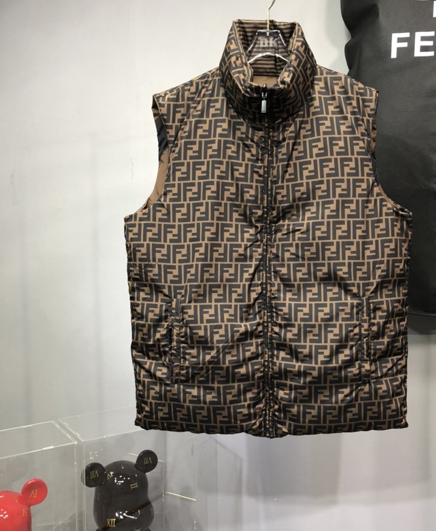 Fendi Reversible FF Monogram Down Vest