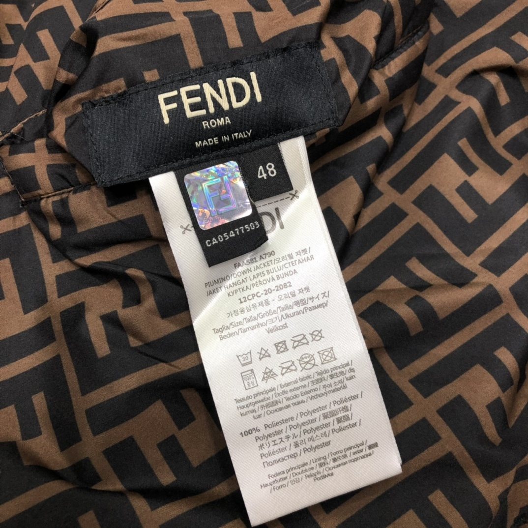 Fendi Reversible FF Monogram Down Vest
