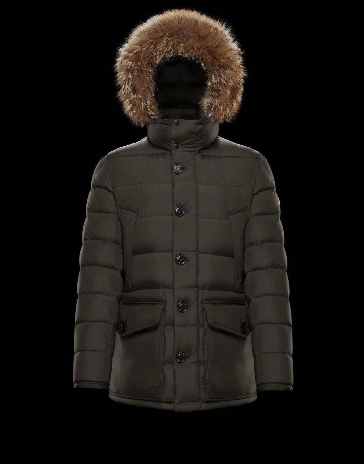 Moncler Hooded Long Down Coat