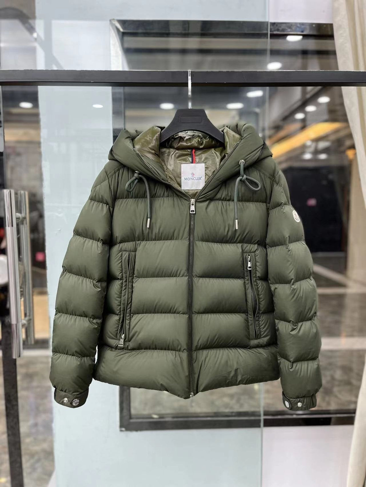 Moncler Hooded Short Down Coat