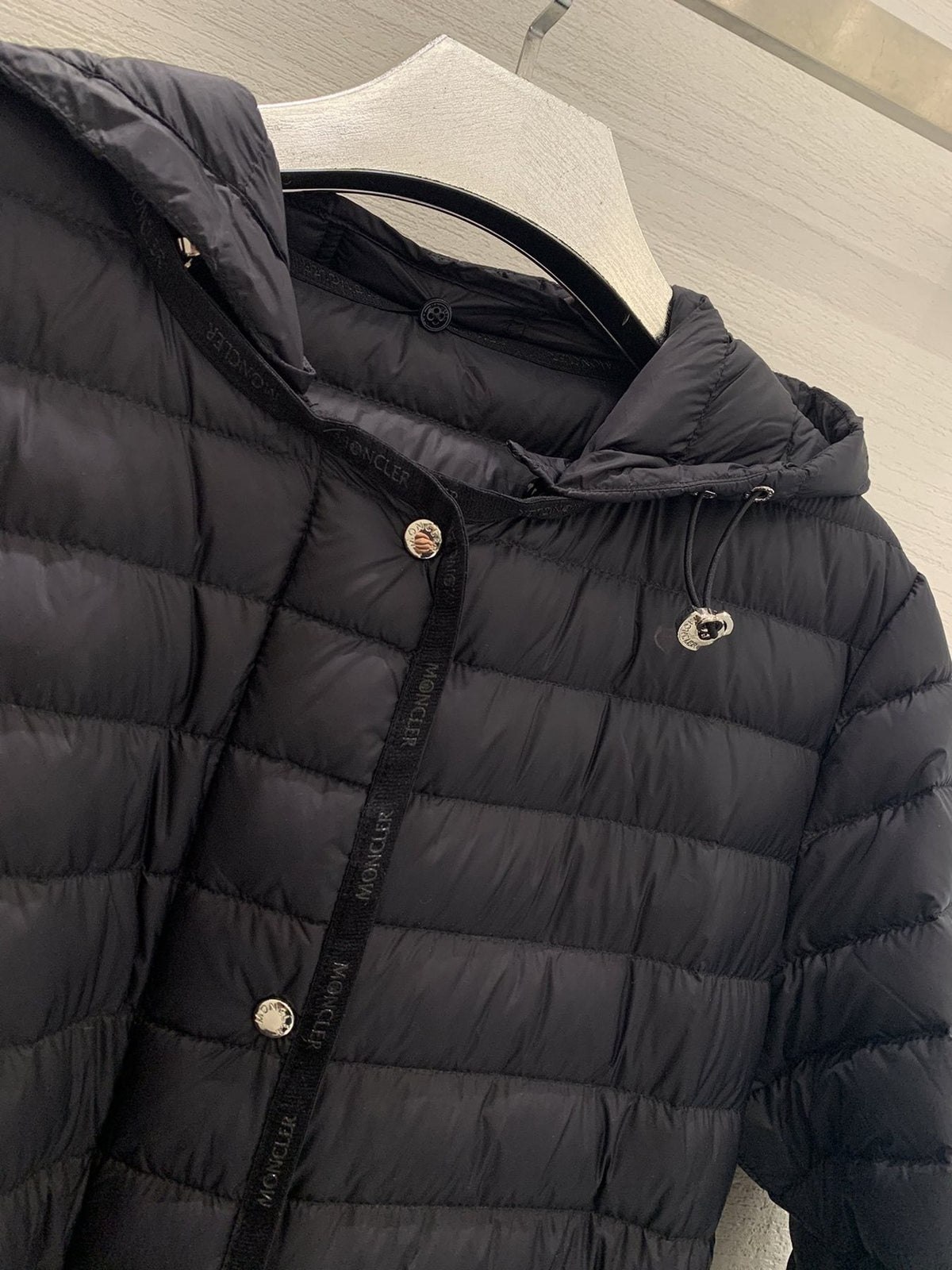 Moncler Women’s Belted Hooded Long Down Coat