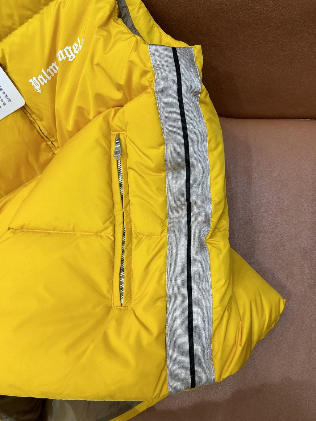 Moncler Striped-Panel Quilted Puffer Vest