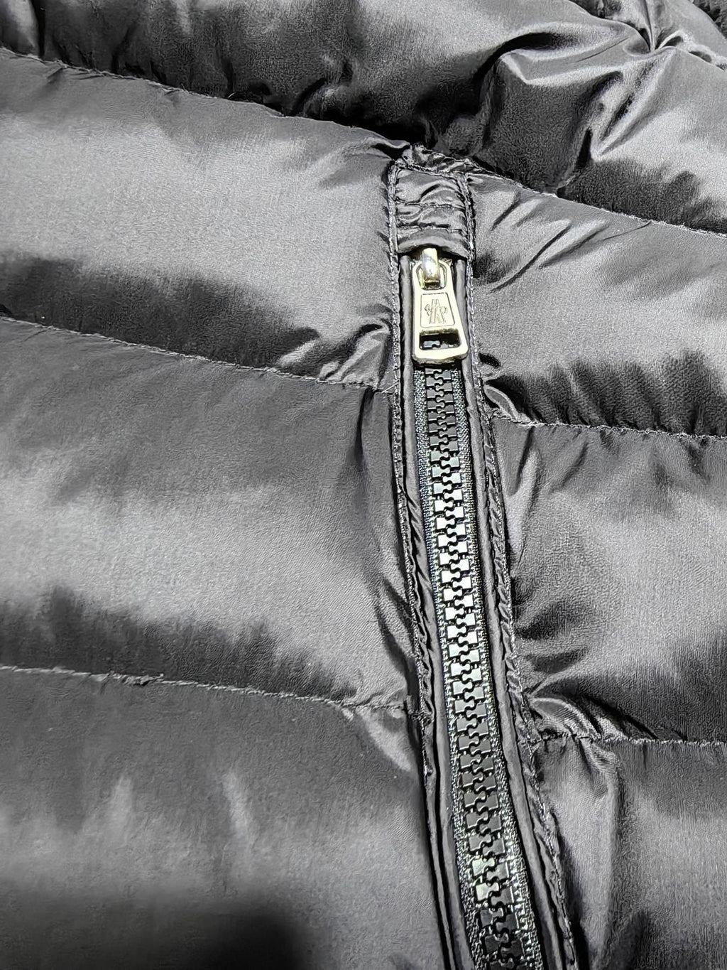 Moncler Black Stand-Collar Quilted Puffer Coat