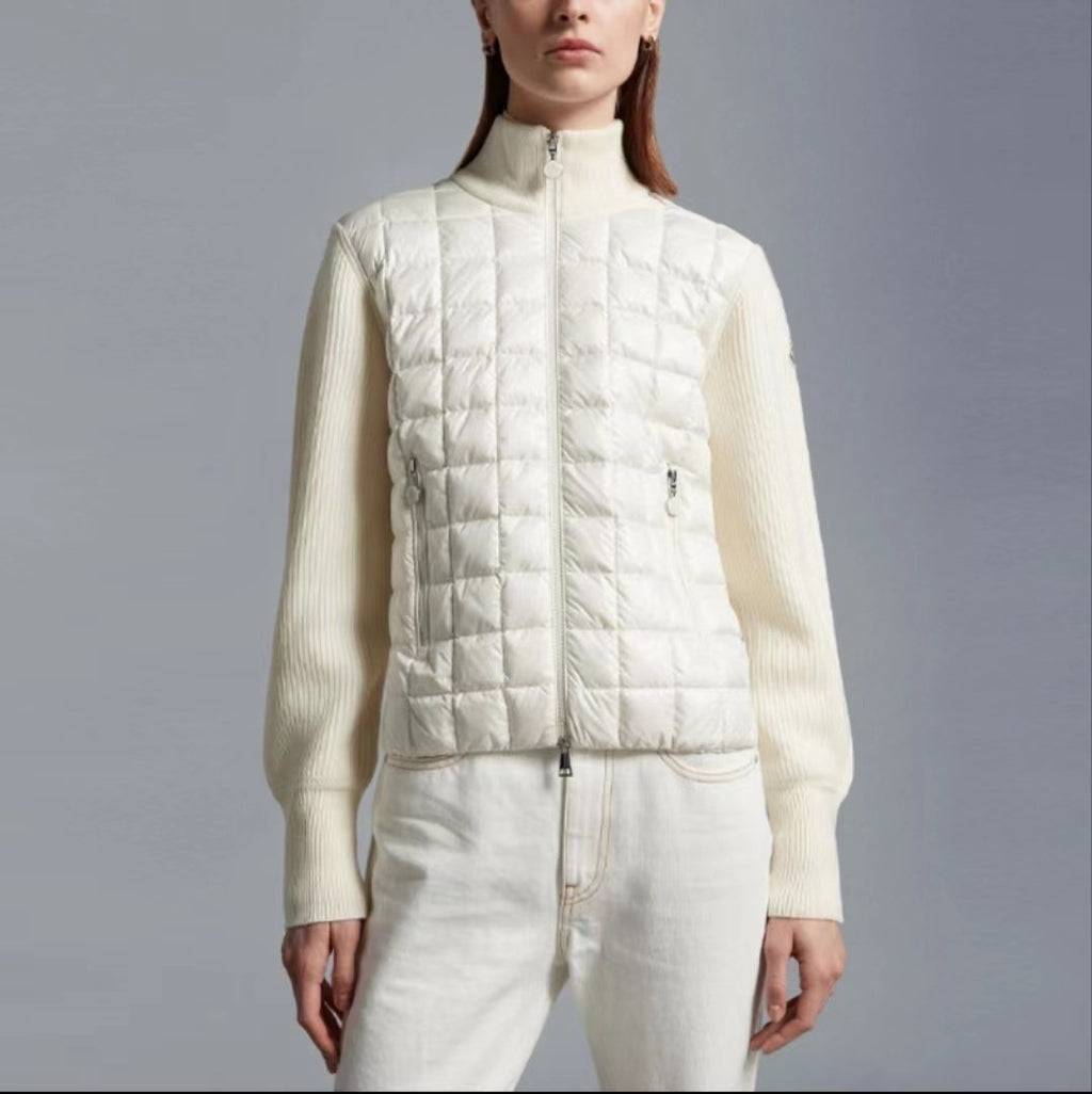 Moncler Quilted-Front Zip Jacket