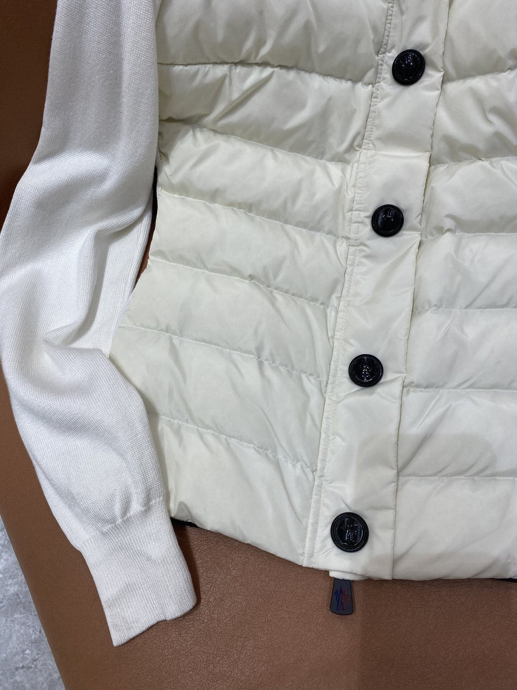 Moncler Hybrid Quilted Knit Jacket