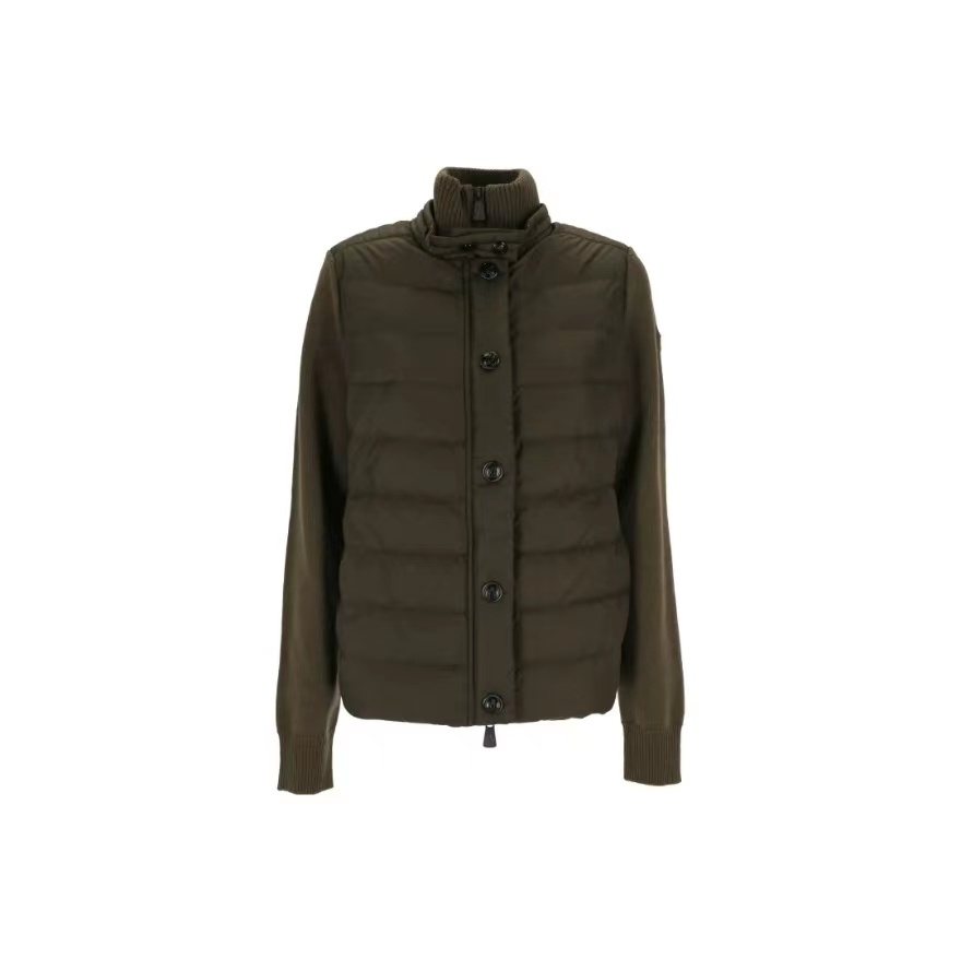 Moncler Hybrid Quilted Knit Jacket