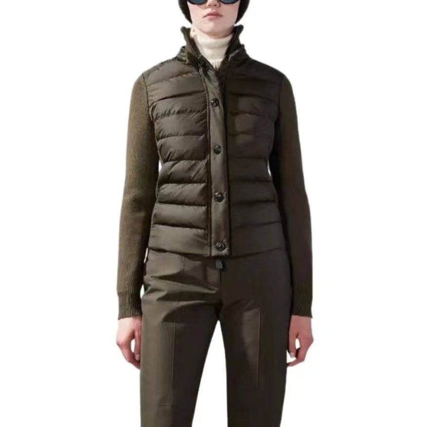 Moncler Hybrid Quilted Knit Jacket