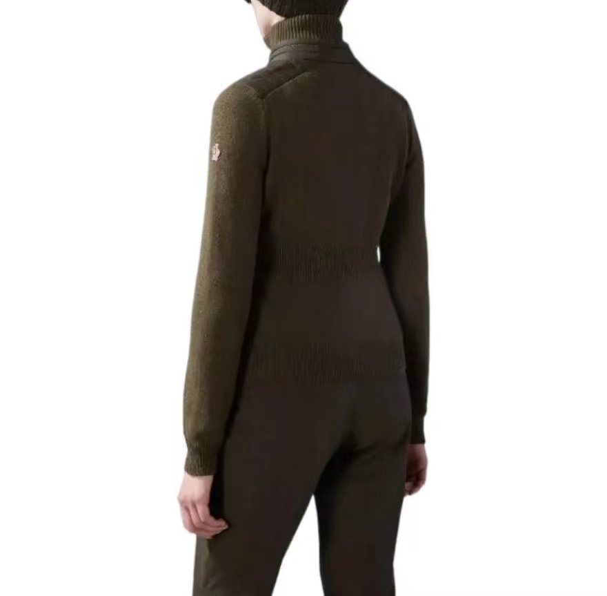 Moncler Hybrid Quilted Knit Jacket