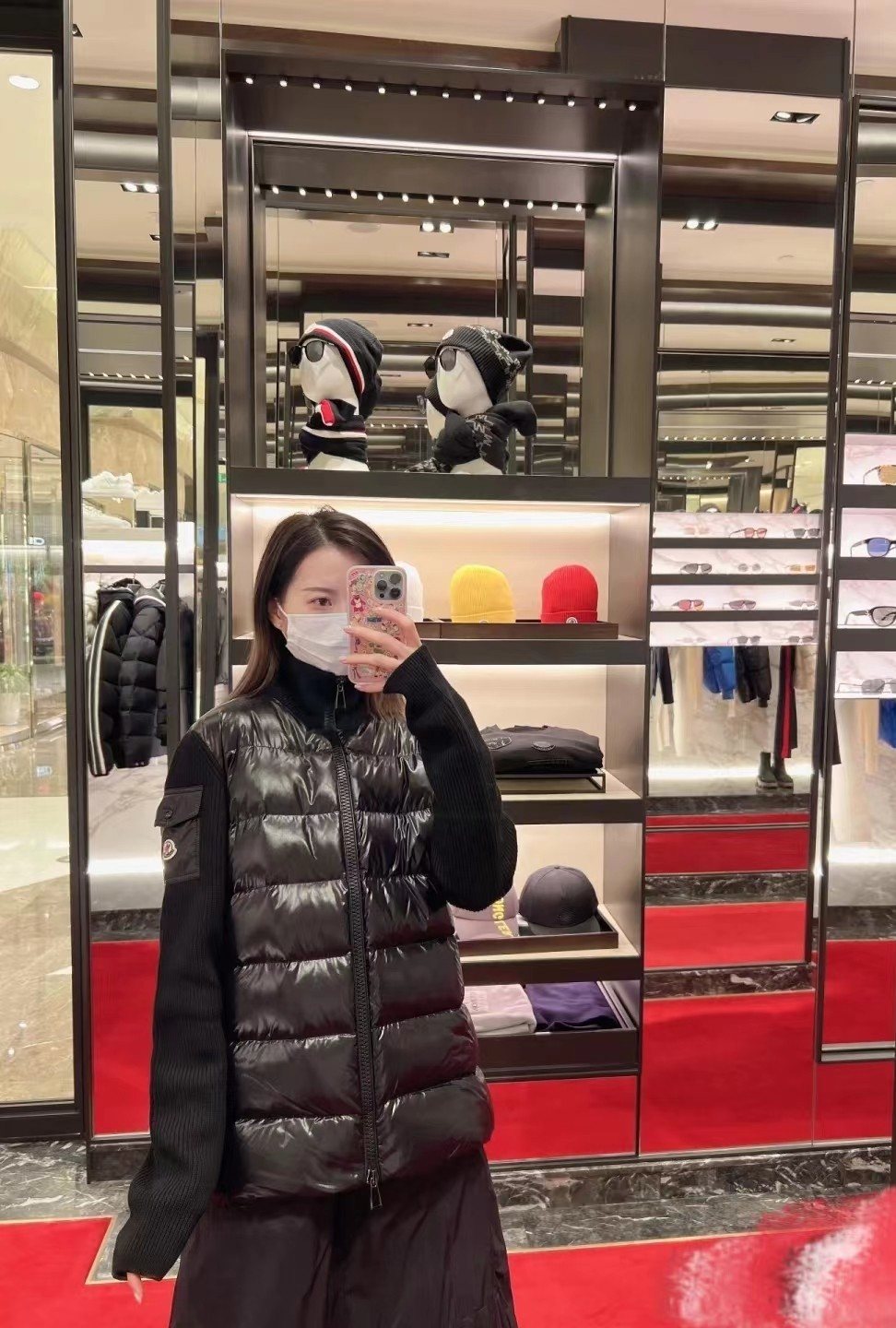 Moncler Hybrid Padded Knit Jacket