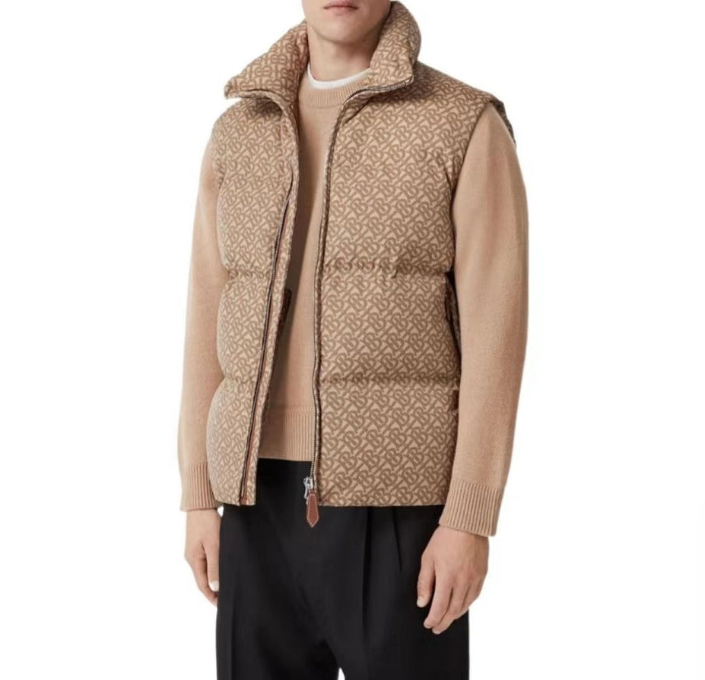 Burberry Monogram Quilted Down Vest