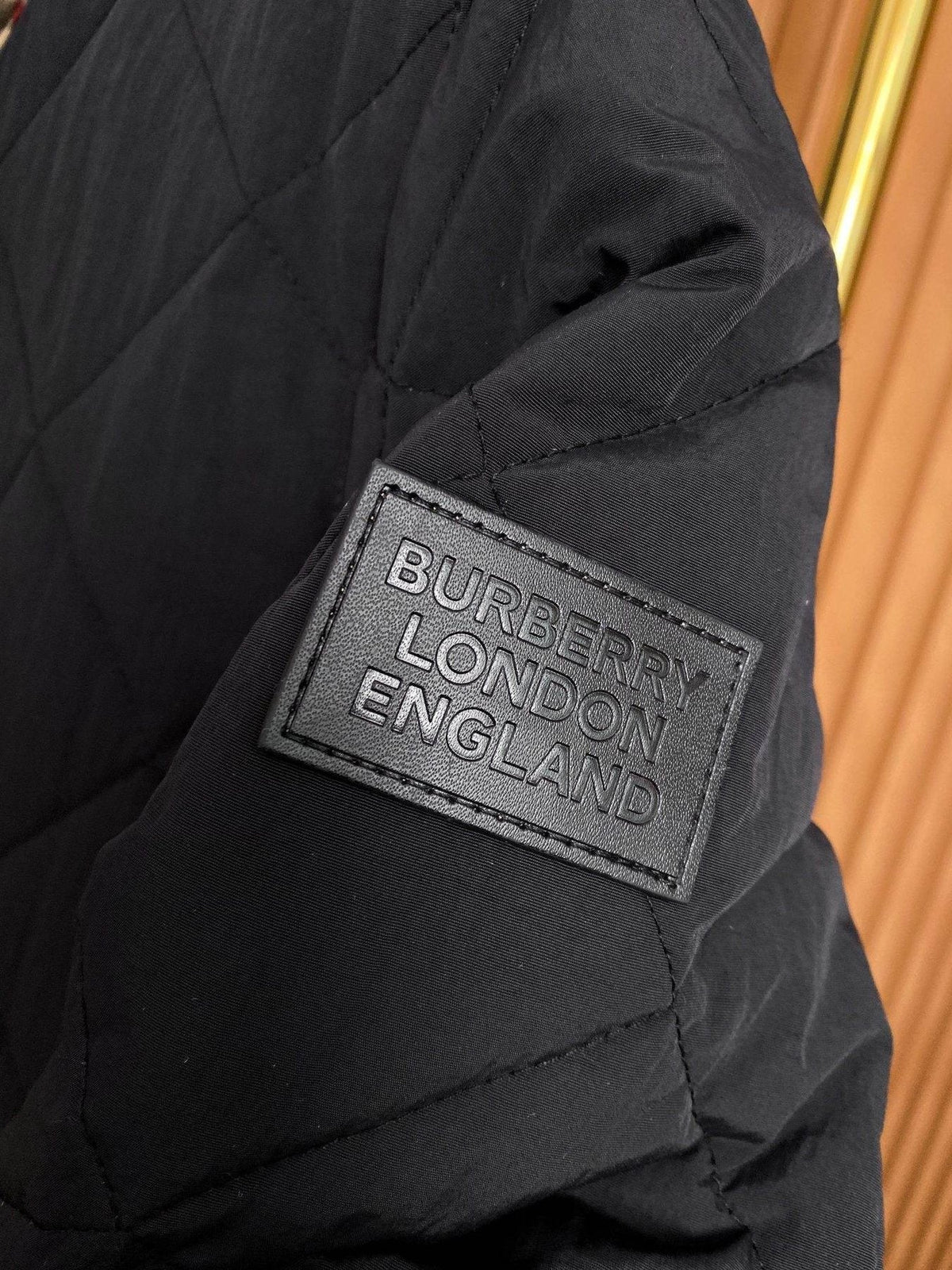 Burberry Diamond-Quilted Check-Lined Jacket