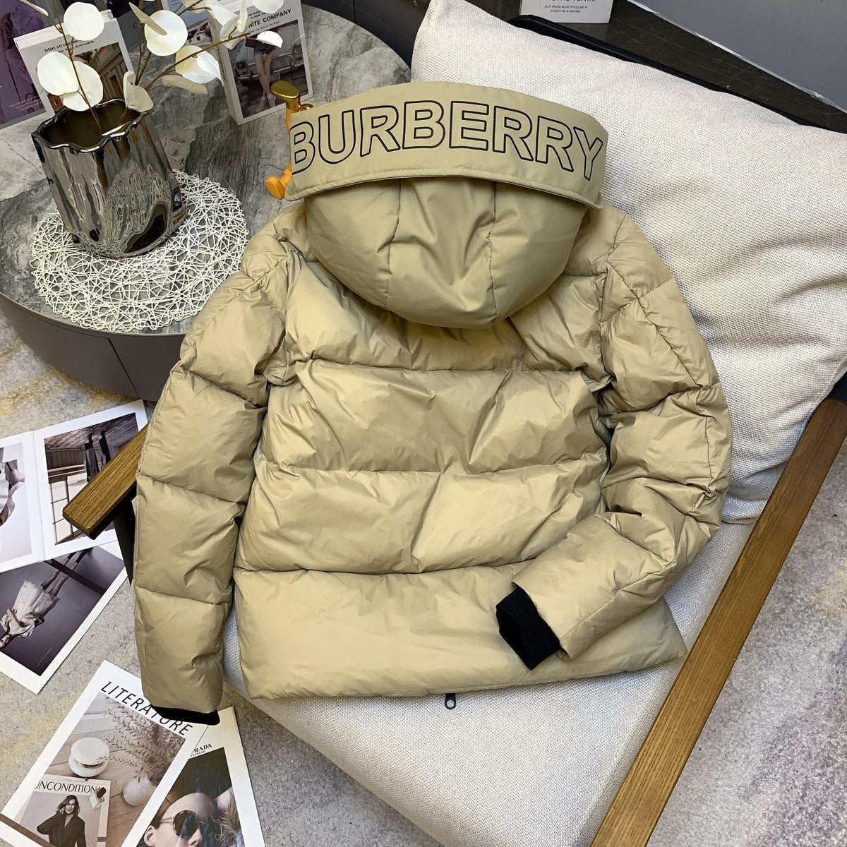 Burberry Hooded Short Down Jacket
