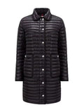 Moncler Women's Long Quilted Button-Front Down Coat