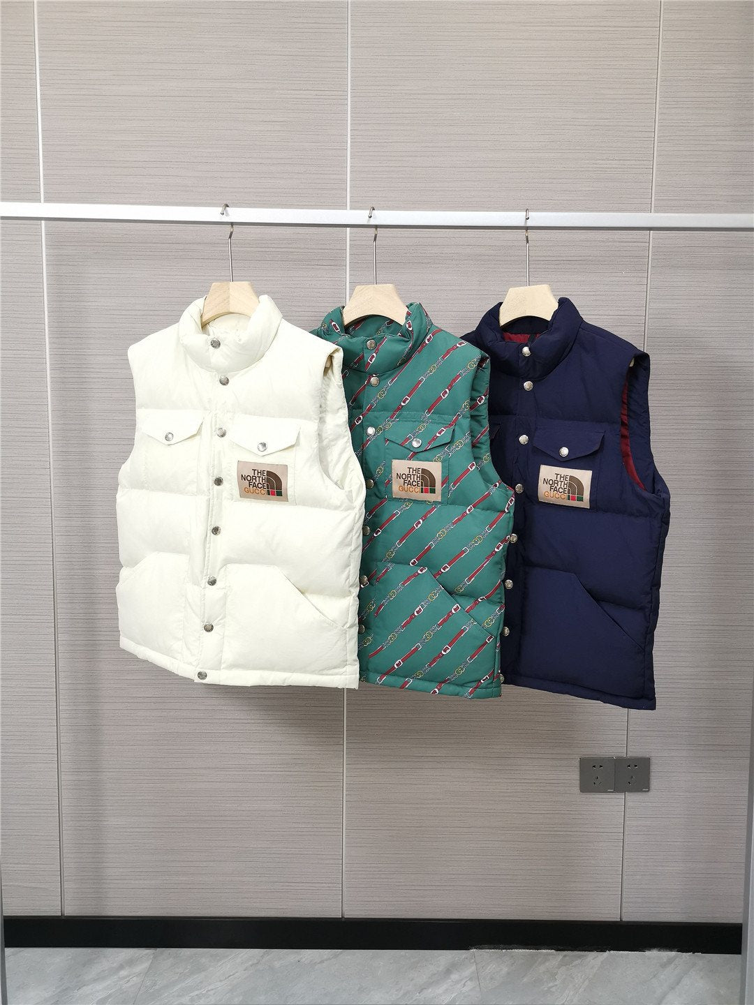 The North Face Gucci Padded Snap-Front Vest