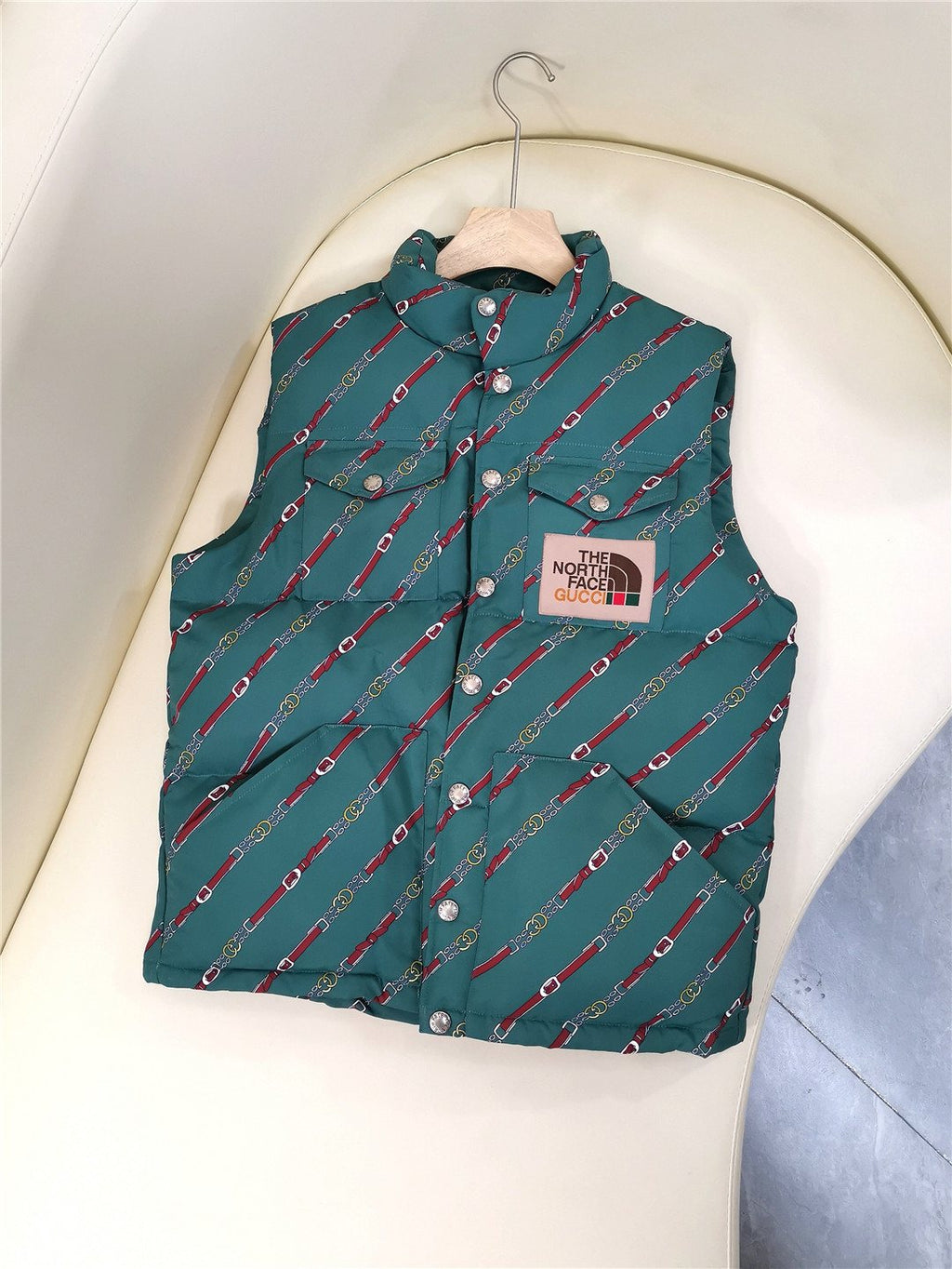 The North Face Gucci Padded Snap-Front Vest
