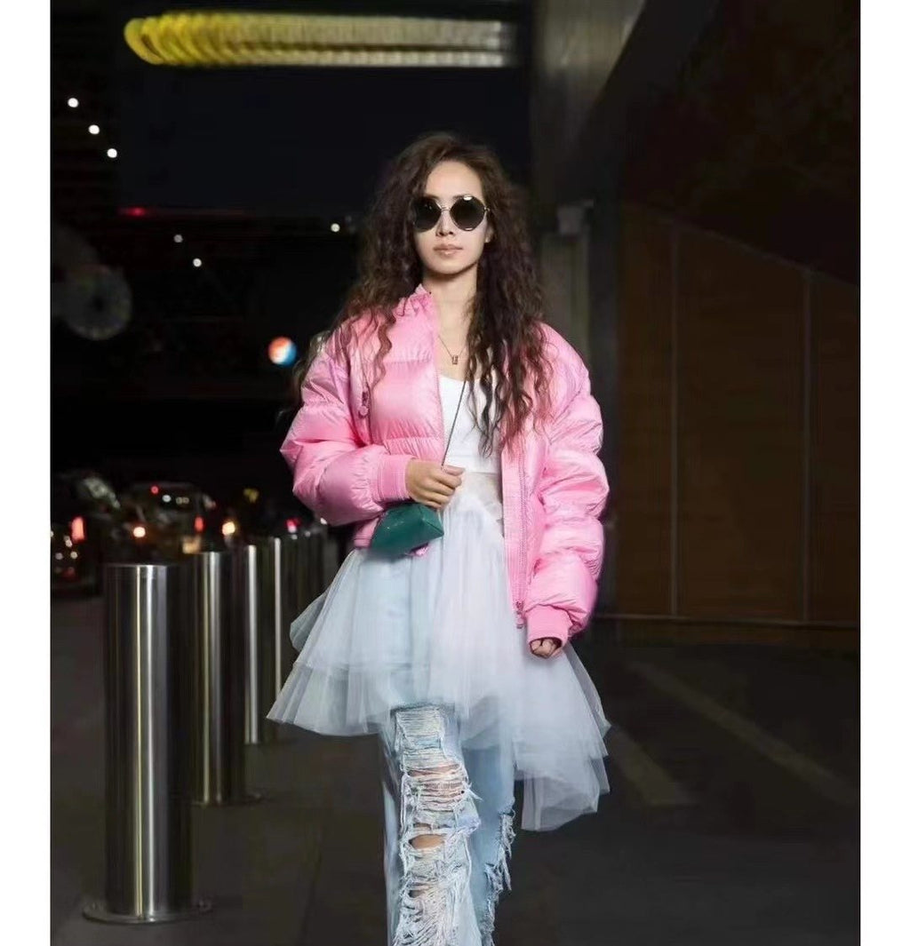 Moncler Quilted Cropped Puffer Coat