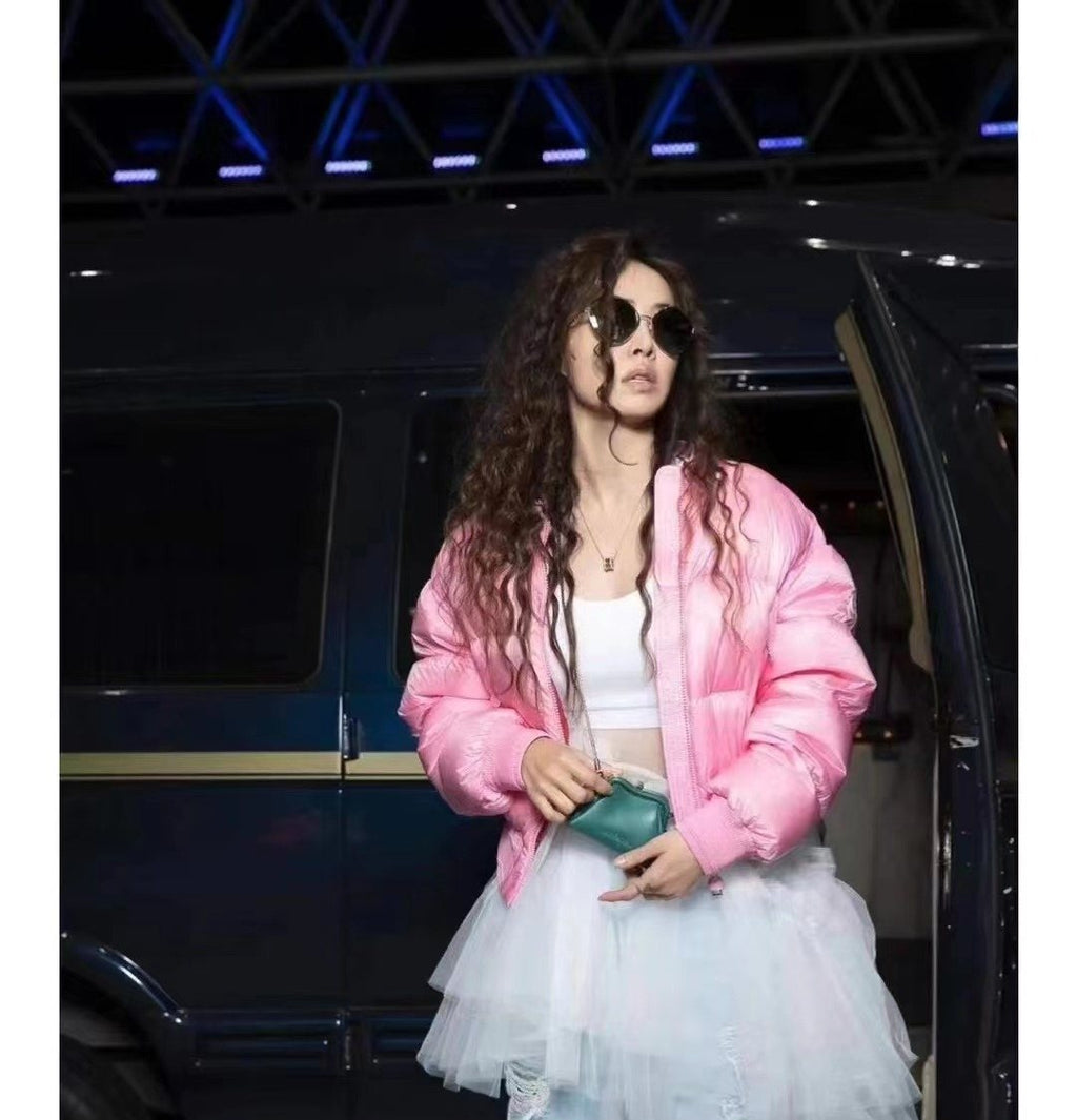Moncler Quilted Cropped Puffer Coat