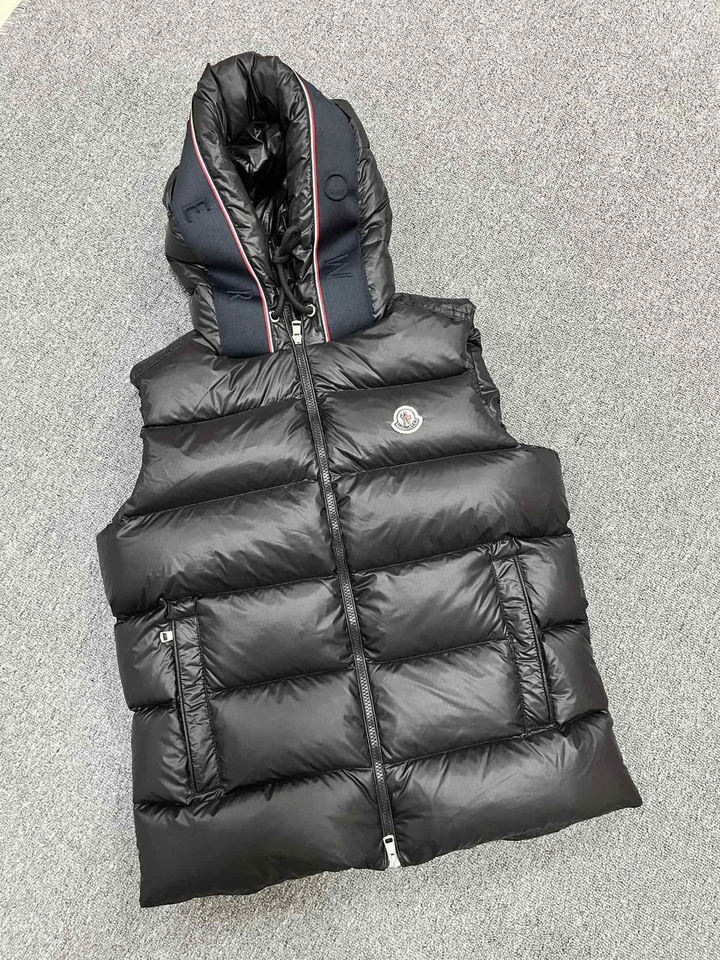 Moncler Hooded Quilted Down Vest