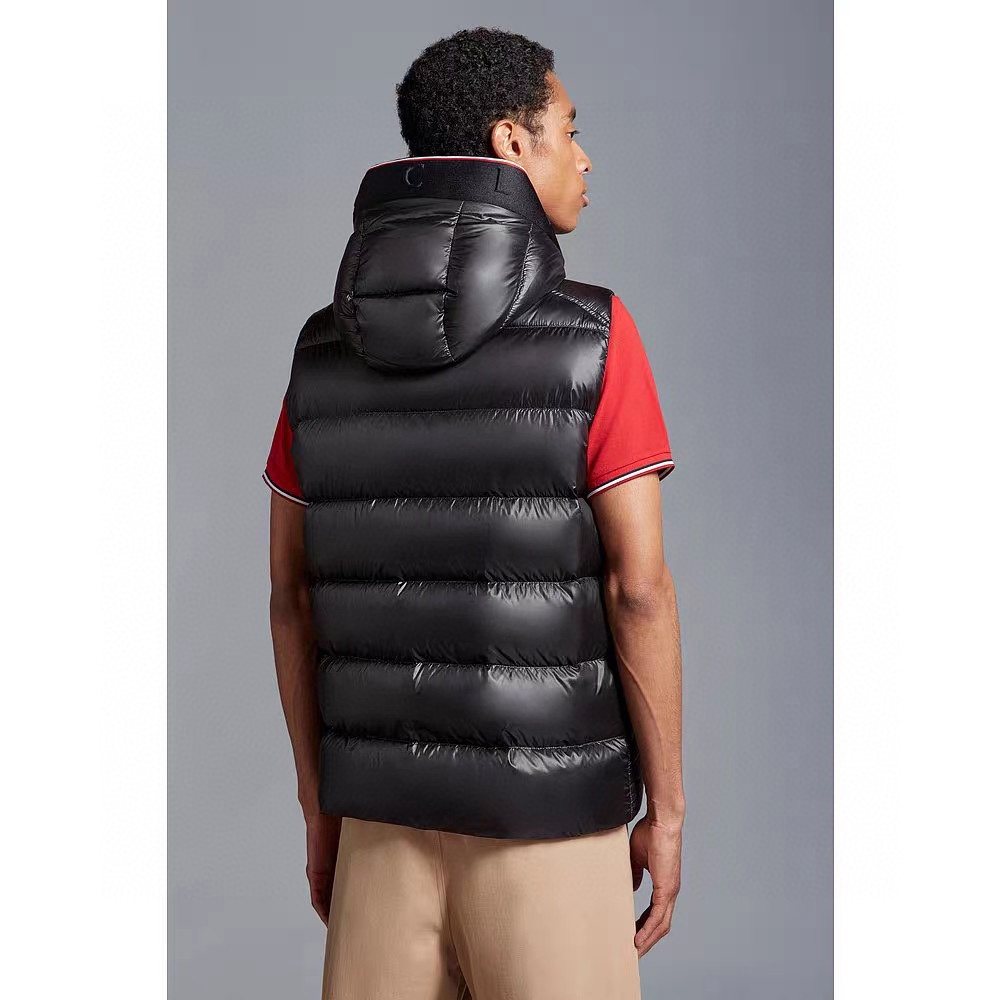Moncler Hooded Quilted Down Vest