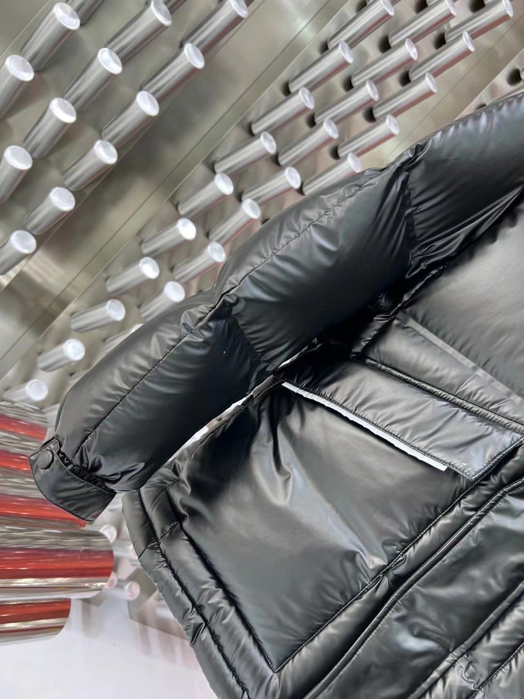 Prada Black Hooded Quilted Puffer Jacket