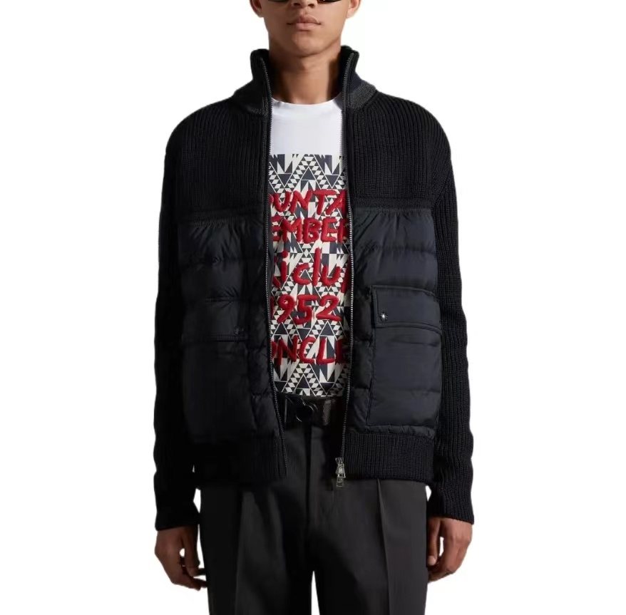 Moncler Men's Padded Panel Zip Jacket