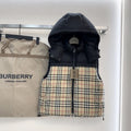 Burberry Reversible Check Hooded Down Vest