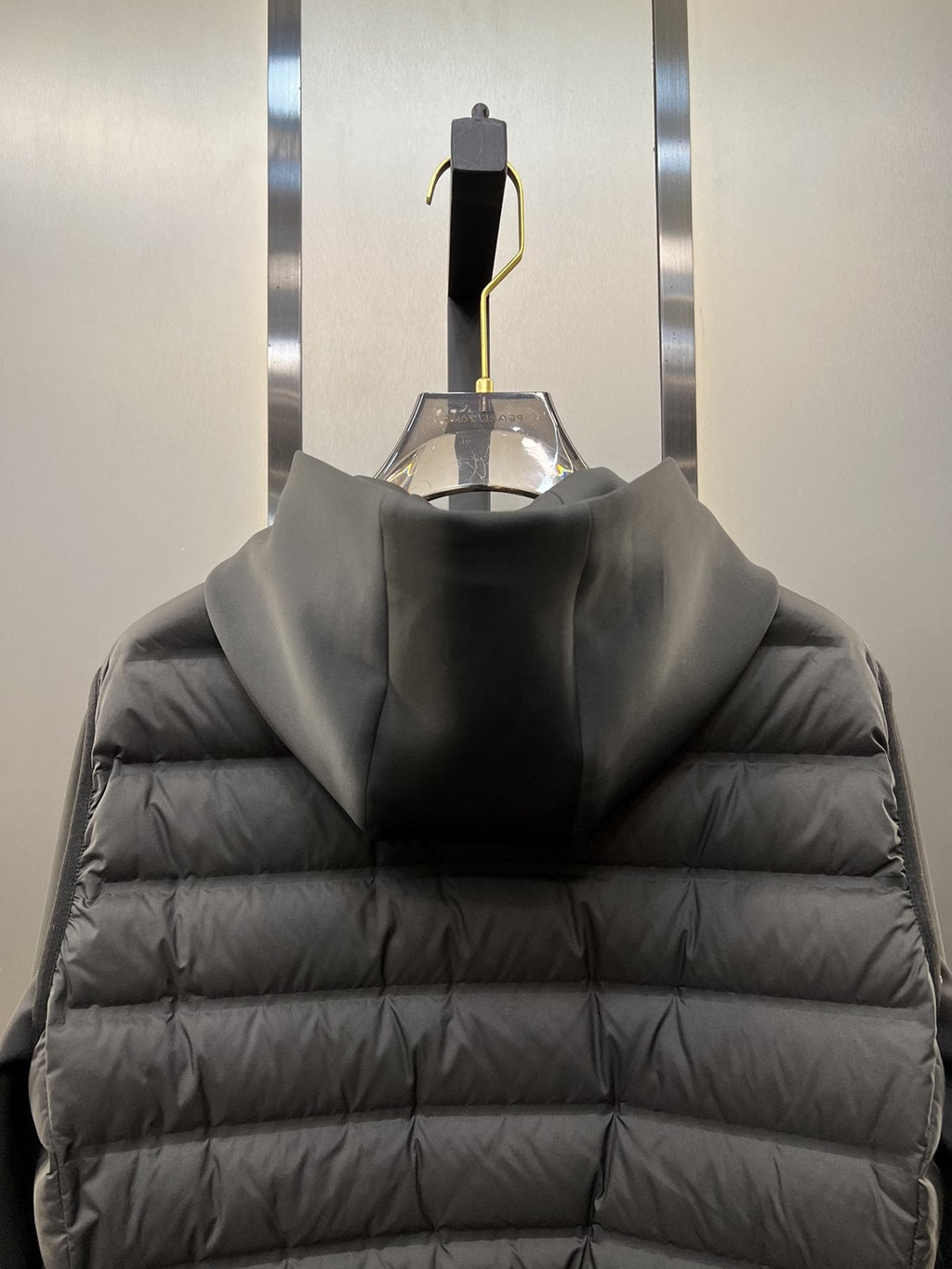 Prada Black Hooded Quilted Jacket