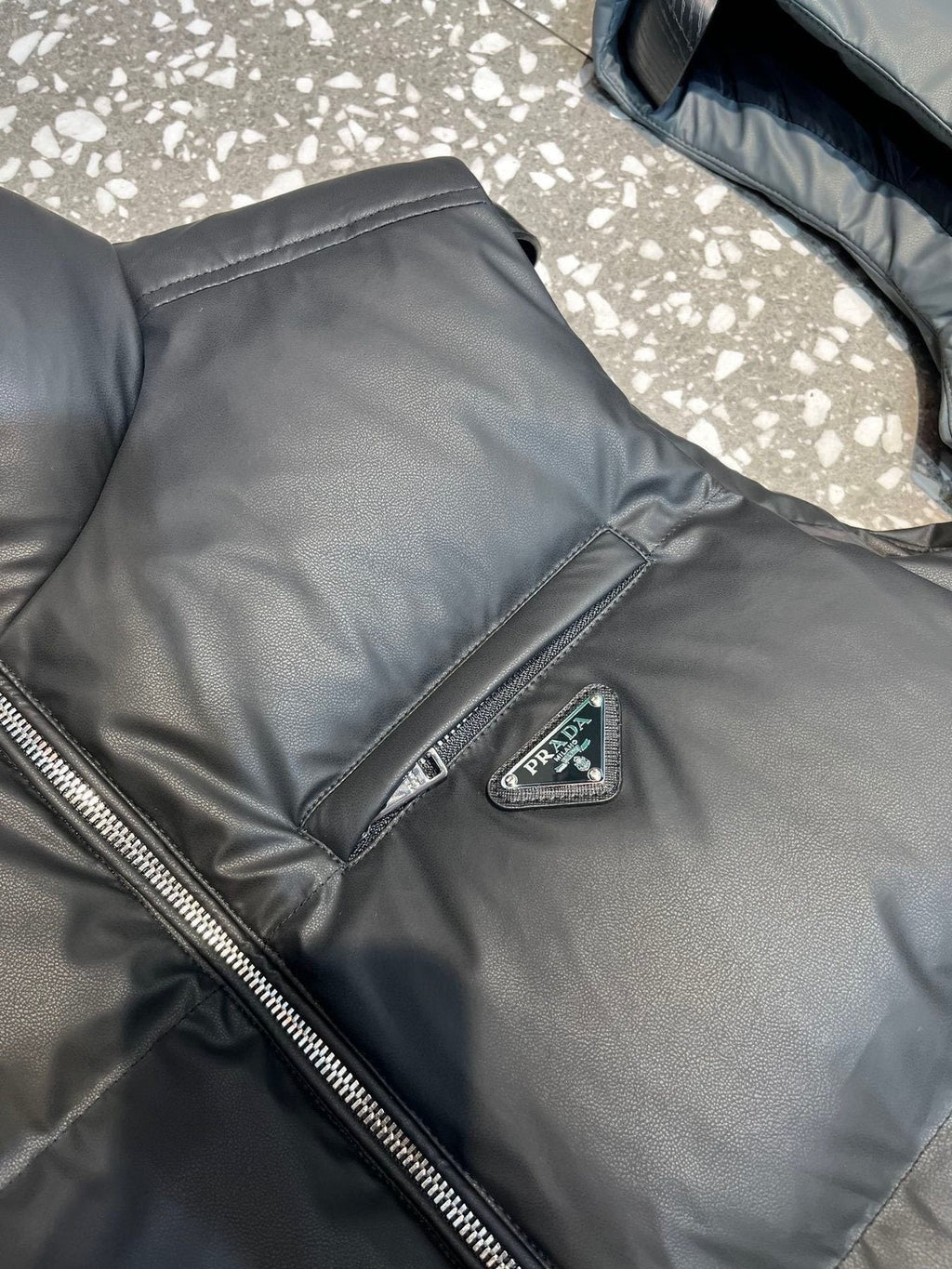 Prada Triangle Badge Padded Vest