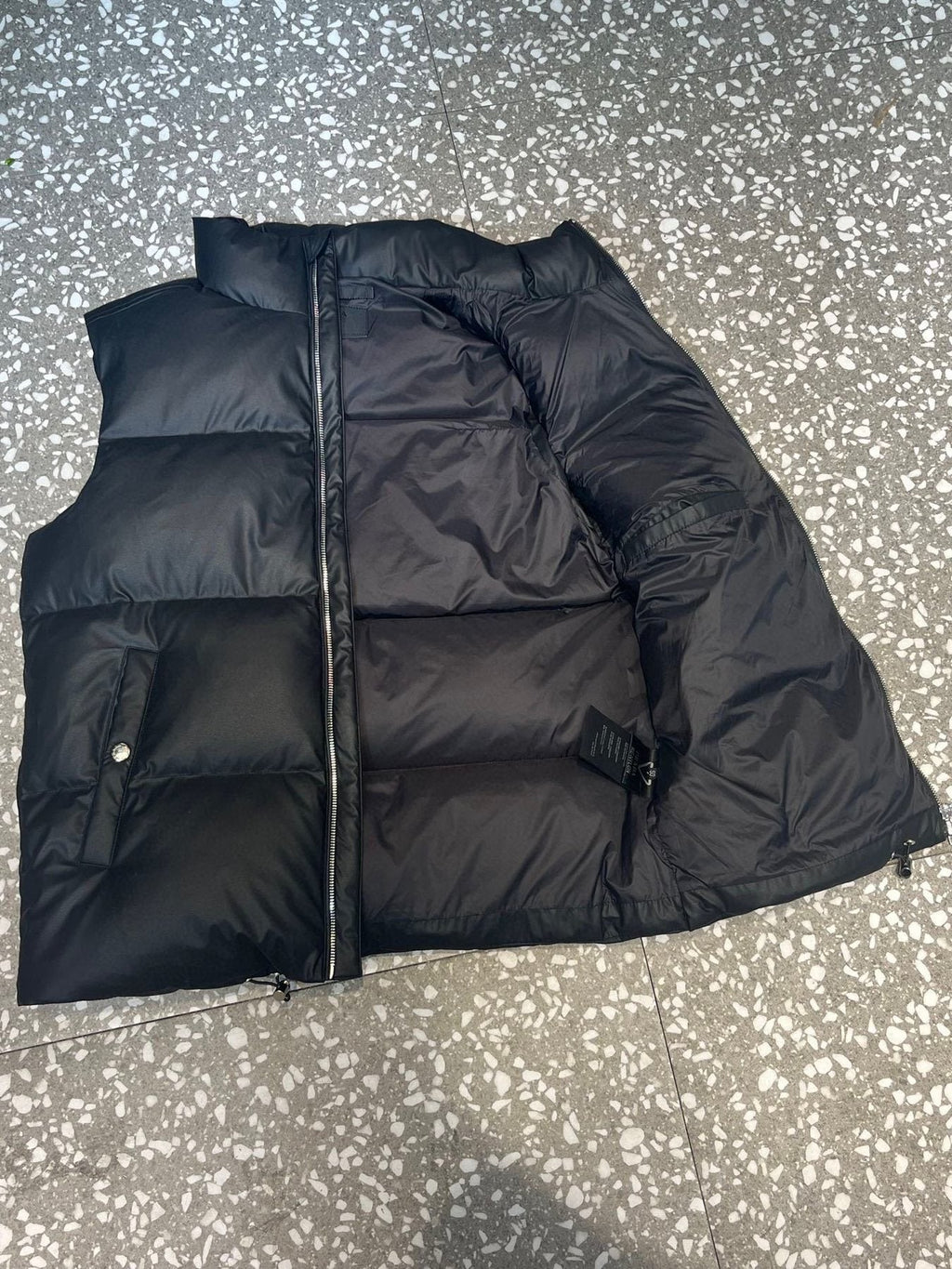 Prada Triangle Badge Padded Vest