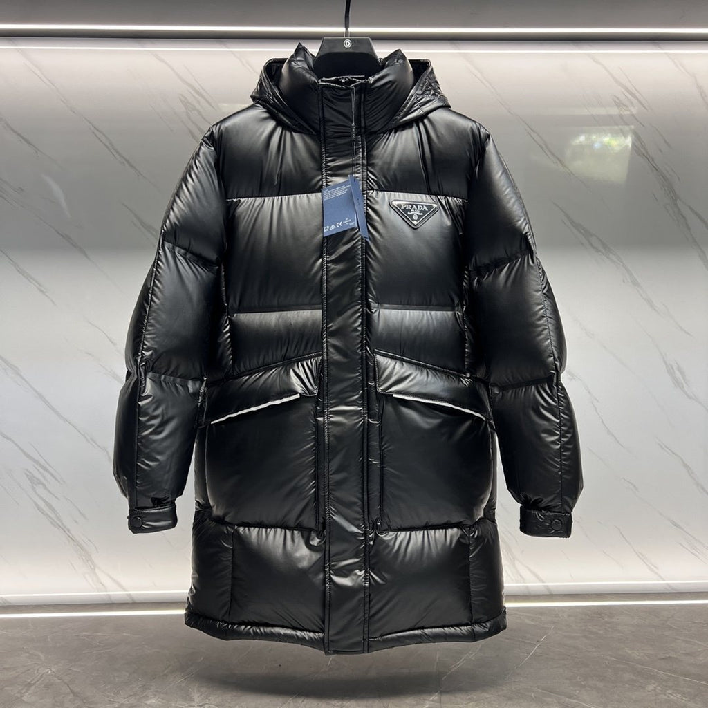 Prada Hooded Quilted Puffer Jacket
