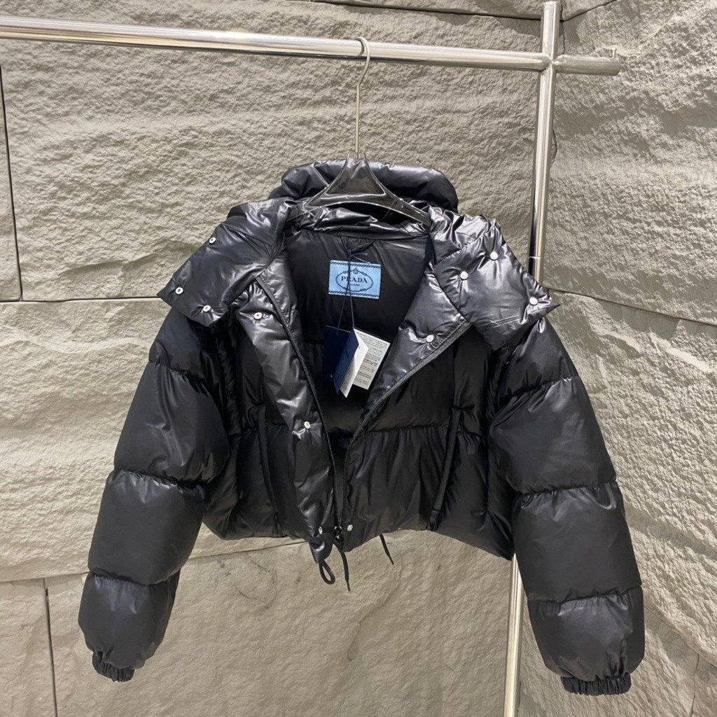 Prada Women's Cropped Convertible Puffer Jacket