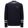 Moncler Navy Chest Monogram Knit Sweater