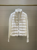 Moncler Women's Knit-Sleeve Hybrid Puffer Jacket