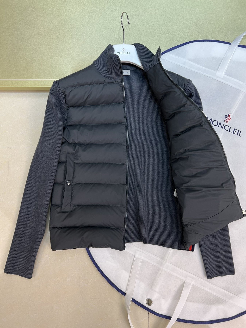 Moncler Sweater Sleeve Down Jacket
