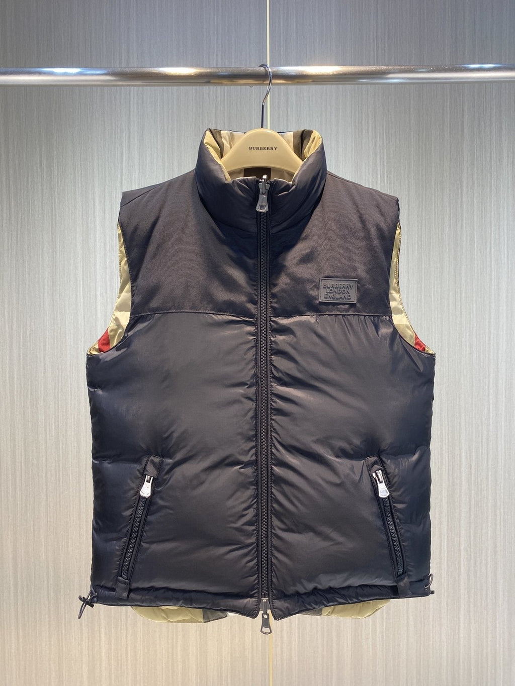 Burberry Reversible Check Quilted Vest