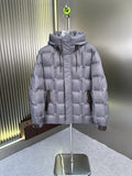Zegna Quilted Hooded Short Down Coat