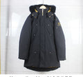 Moose Knuckles Black Fur-Trim Hood Gold-Lined Parka