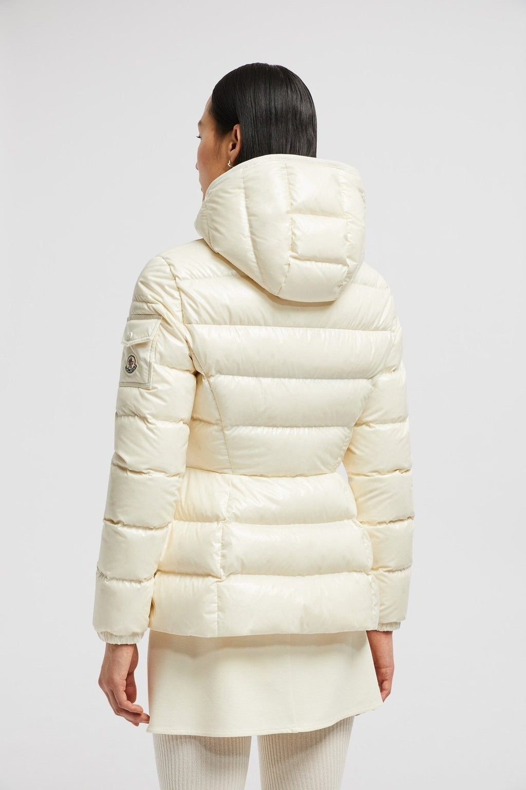 Moncler Women's Hooded Glossy Puffer Coat