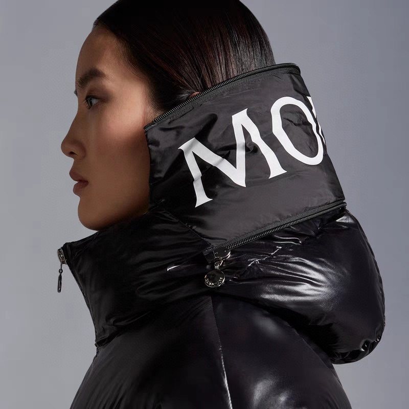 Moncler Women's Glossy Hooded Puffer Coat