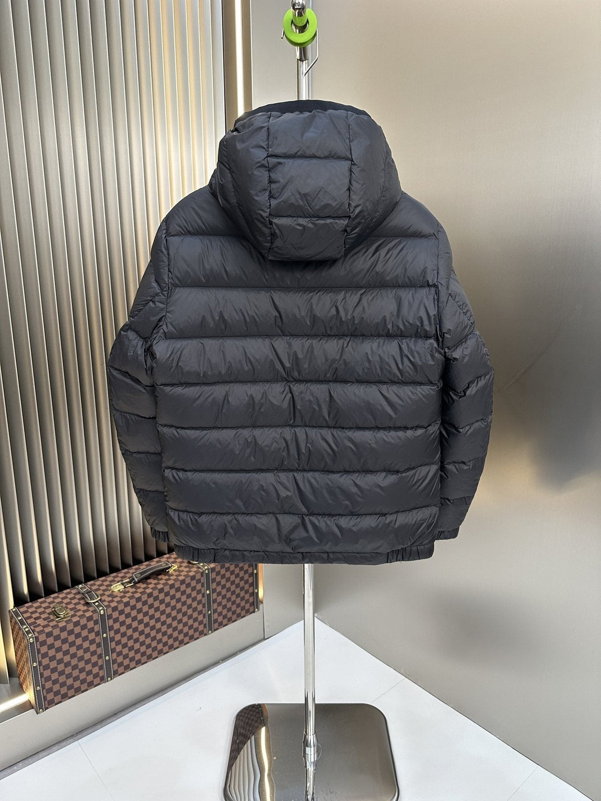 Prada Black Hooded Puffer Jacket